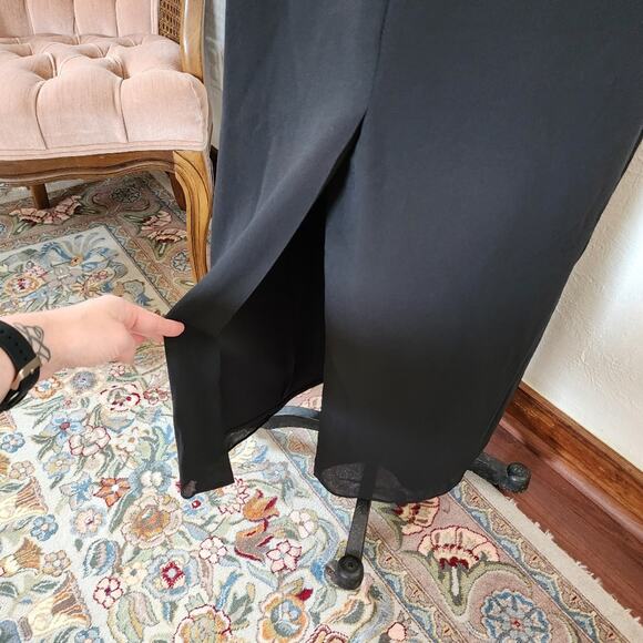 Vintage Patra Sleeveless Maxi Dress Black Size 16 - Picture 9 of 12